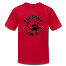 Load image into Gallery viewer, Pawsome Squad Unisex T-Shrt - red