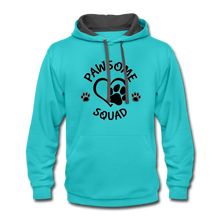 Load image into Gallery viewer, Pawsome Squad Hoodie - scuba blue/asphalt