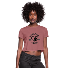 Load image into Gallery viewer, Pawsome Squad Women&#39;s Crop Top - mauve
