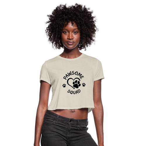 Pawsome Squad Women's Crop Top - dust
