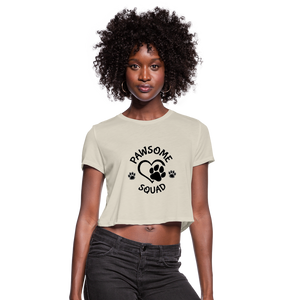 Pawsome Squad Women's Crop Top - dust