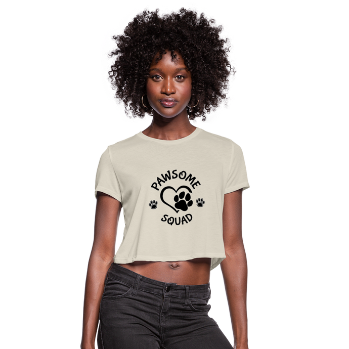 Pawsome Squad Women's Crop Top - dust