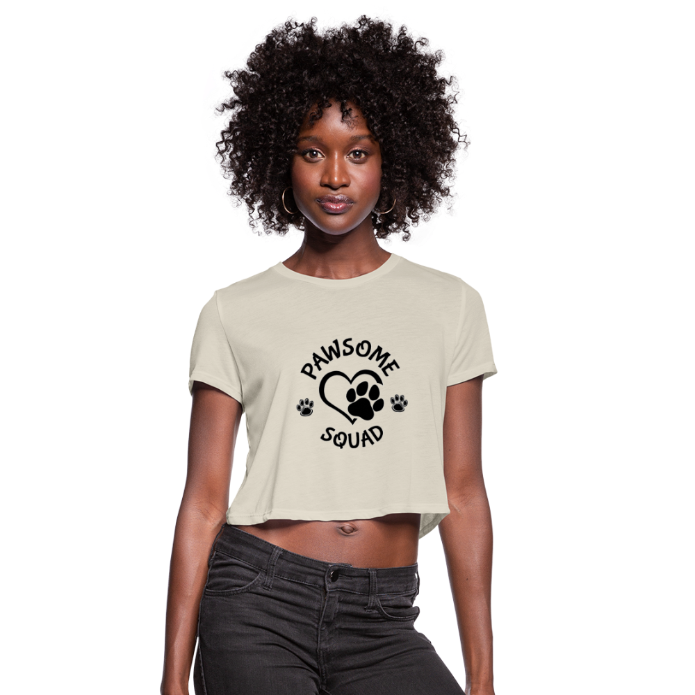 Pawsome Squad Women's Crop Top - dust