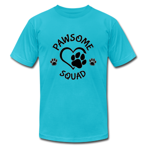 Pawsome Squad Unisex T-Shrt - turquoise