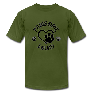 Pawsome Squad Unisex T-Shrt - olive