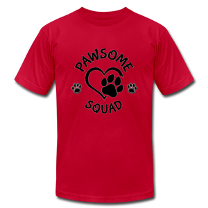 Pawsome Squad Unisex T-Shrt - red