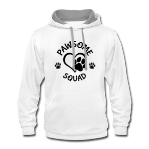 Pawsome Squad Hoodie - white/gray
