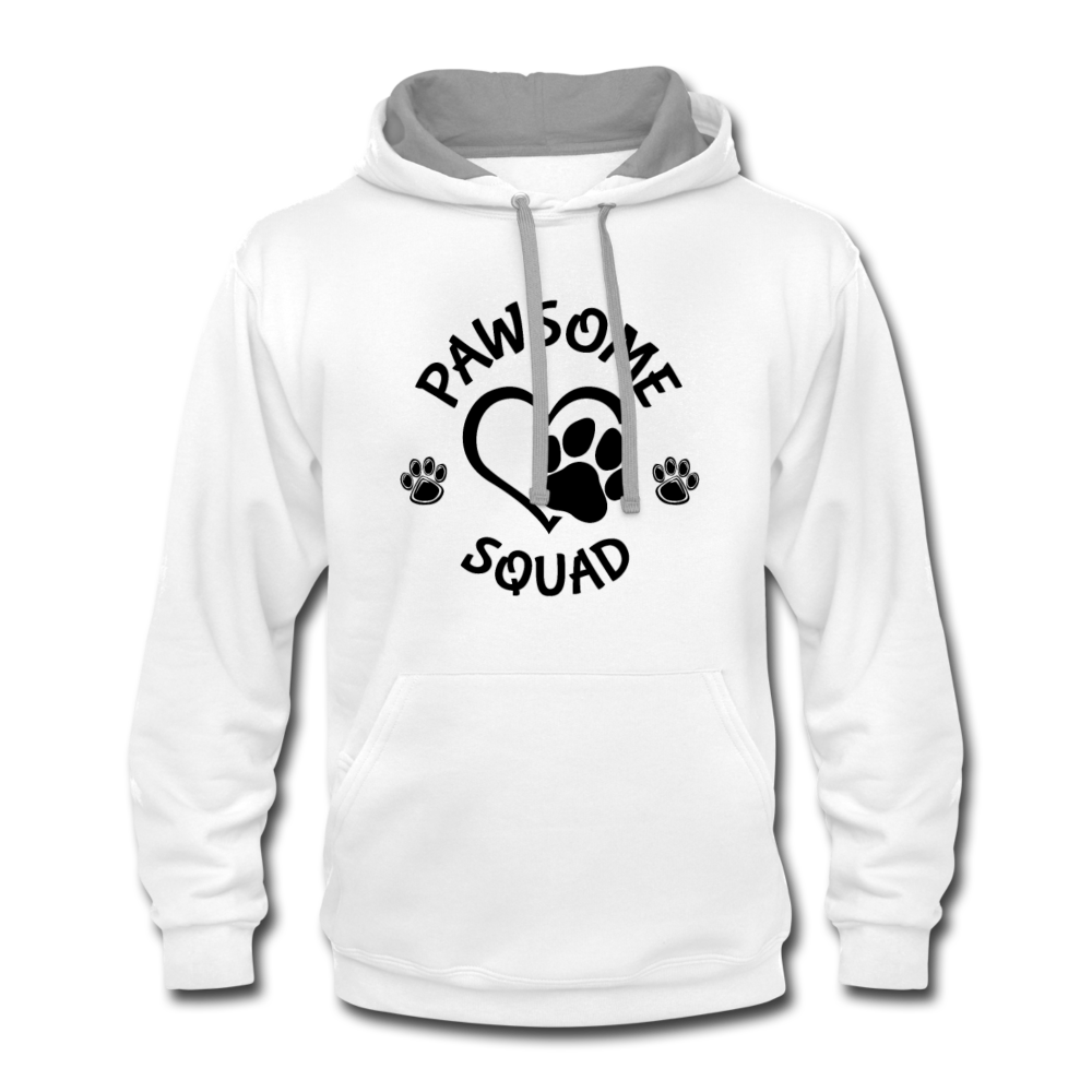 Pawsome Squad Hoodie - white/gray